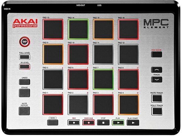 Akai MPC Element Slimline Music Production Controller, Main