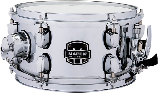 Mapex MPNST MPX Steel Chrome Snare Drum, 10x5.5 inch, Action Position Back