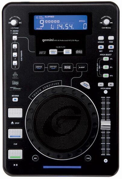Gemini MPX40 Tabletop DJ CD/MP3 Player, Main