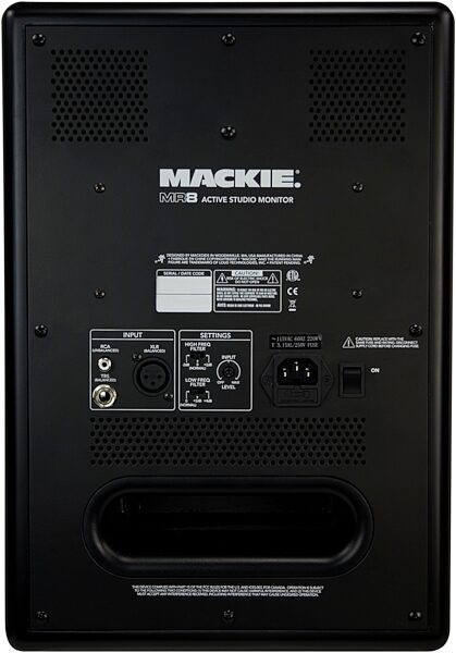 Mackie MR8 2-Way Active Studio Monitor (1x8 in.), Rear