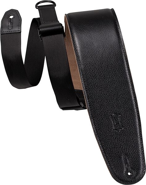 Levy's MRH4GF Right Height Bass Strap, Black, Action Position Back