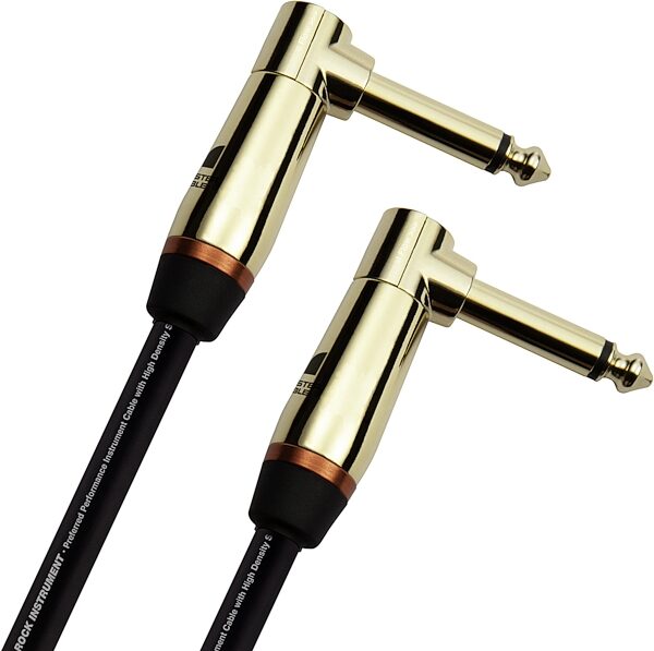 Monster Cable Prolink Rock Instrument Cable, Right-Angle to Right-Angle, 8 inch, Detail Front