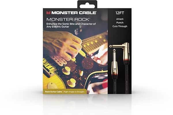 Monster Cable Prolink Rock Instrument Cable, Right-Angle to Straight, Main