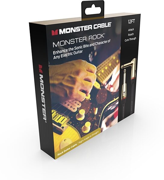 Monster Cable Prolink Rock Instrument Cable, Right-Angle to Straight, Main