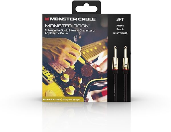 Monster Cable Prolink Rock Instrument Cable, 3 foot, Main