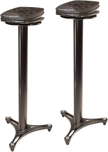Ultimate Support MS-100B Studio Monitor Stands, Black, Pair, Warehouse Resealed, Main
