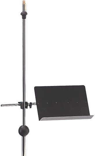 Quik Lok MS303 Chrome Clamp-On Sheet Music Holder for Microphone Stand - Small, New, Main
