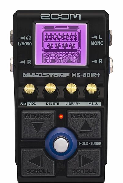 Zoom MS-80IR+ MultiStomp Guitar Multi-Effects Pedal, New, Action Position Back