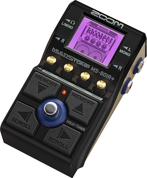Zoom MS-80IR+ MultiStomp Guitar Multi-Effects Pedal, New, Action Position Back
