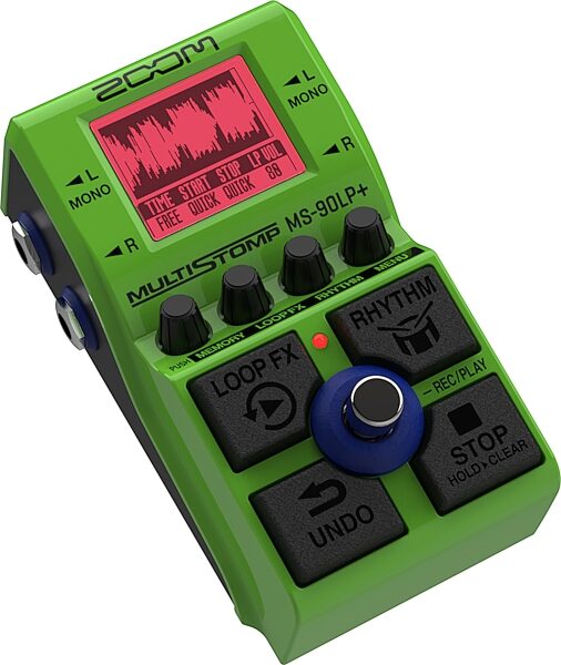 Zoom MS-90LP+ MultiStomp Stereo Looper Guitar Pedal, New, Action Position Back