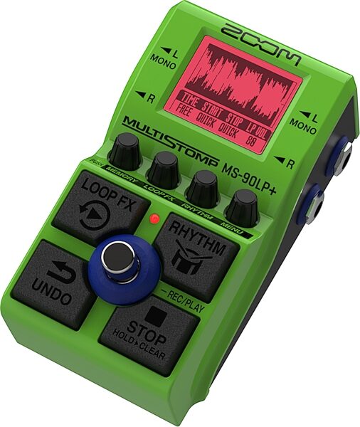 Zoom MS-90LP+ MultiStomp Stereo Looper Guitar Pedal, New, Action Position Back