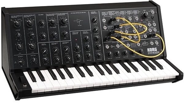 Korg MS-20 Mini Analog Monophonic Synthesizer Keyboard, 37-Key, Black, Alt2