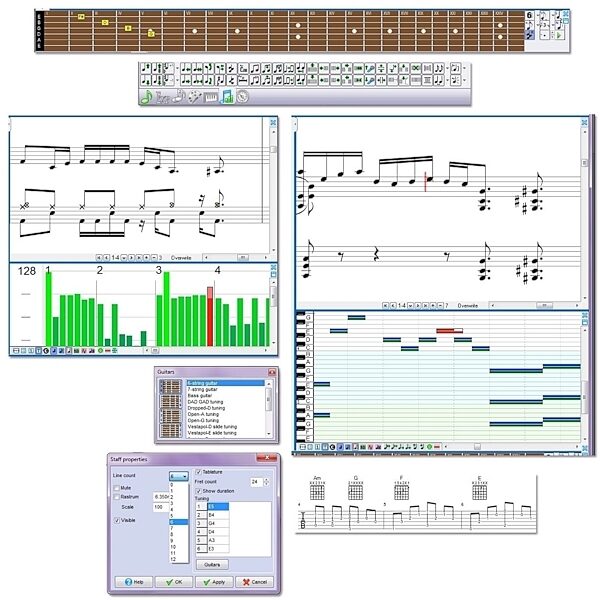 MagicScore Guitar Notation Software, ve