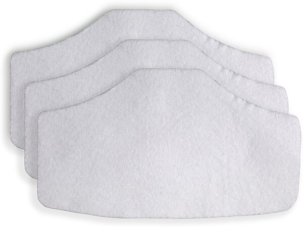 Levy's MSK-FTR3 Wool Felt Replacement Filters for Reusable Face Mask, New, Action Position Front