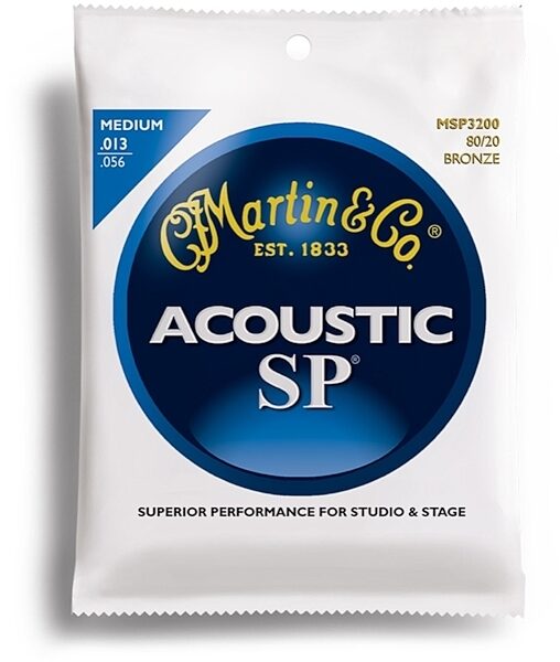 Martin SP 80/20 Bronze Acoustic Guitar Strings, Medium