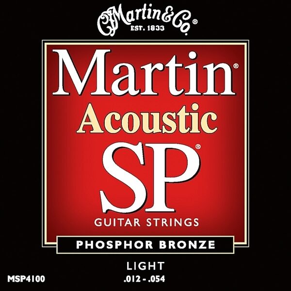 Martin SP 92/8 Phosphor Bronze Acoustic Guitar Strings, MSP4100