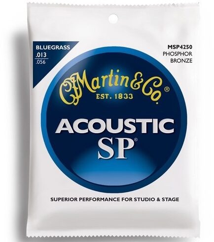 Martin MSP4250 92/8 Phosphor Bronze Bluegrass Acoustic Guitar Strings, Main