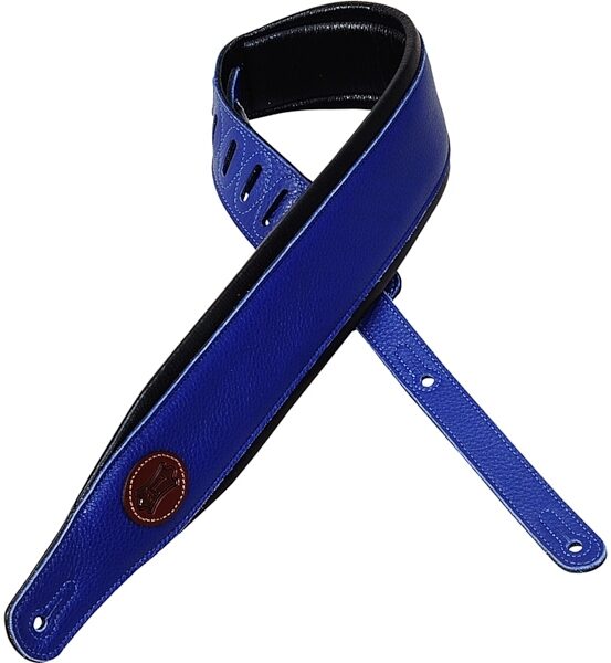 Levy's MSS2 3" Padded Guitar Strap, Blue, Main