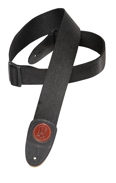 Levy's MSS8 2" Polyester Guitar Strap, Black, Black