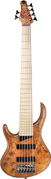MTD Kingston Z6MP Electric Bass, 6-String (with Maple Fingerboard), Natural, Action Position Back