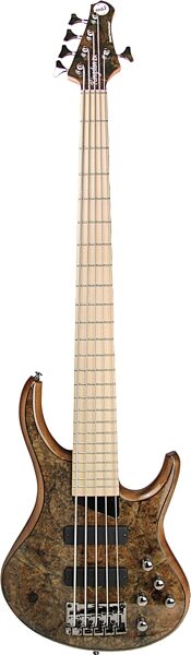 MTD Kingston ZX5 Electric Bass, 5-String, Transparent Mocha, Action Position Back