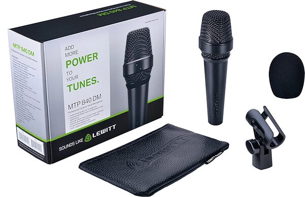 Lewitt MTP 840 DM Dynamic Supercardioid Vocal Microphone, New, Action Position Back