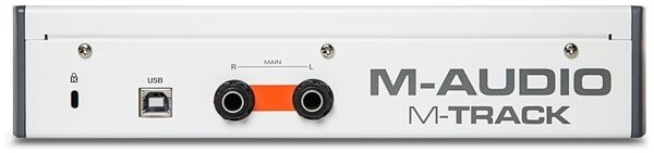 M-Audio M-Track II USB Audio Interface, Rear