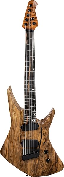 Ernie Ball Music Man Kaizen 7 Electric Guitar (with Case), Black Limba, Action Position Back