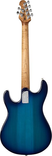 Ernie Ball Music Man Steve Morse Signature Electric Guitar (with Soft Case), Blue Burst, with Mono Bag, Action Position Back
