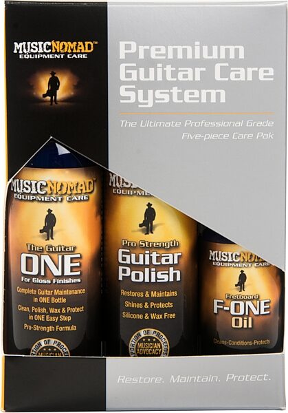 Music Nomad Premium Guitar Care System, New, Action Position Back