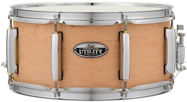 Pearl Modern Utility Maple Snare Drum, Matte Natural, 14x6.5 inch, Natural