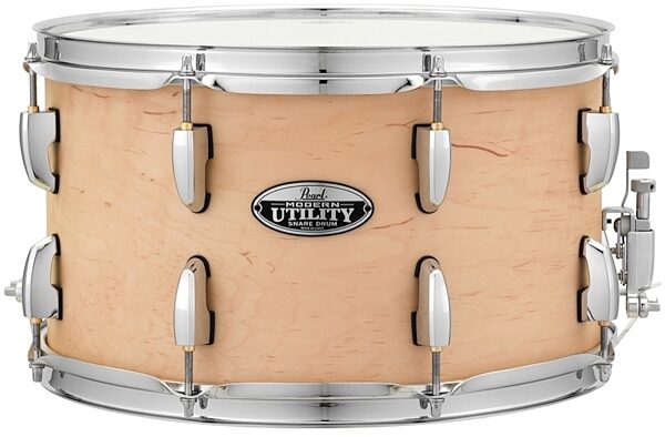 Pearl Modern Utility Maple Snare Drum, Matte Natural, 14x8 Inch, Natural
