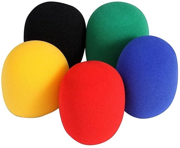 On-Stage ASWS58C5 5-Color Foam Windscreen Package, New, Main