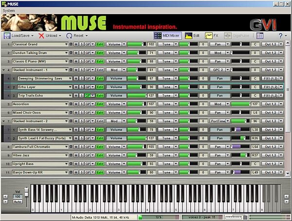 SONiVOX Muse Virtual Instrument Collection DVD (Windows), Main