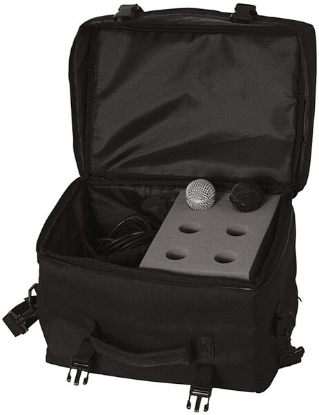 On-Stage MB7006 Microphone Carry Bag, 6-Space, New, In Use
