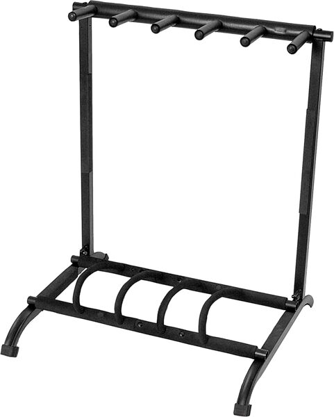 On-Stage GS7561 Foldable Multi-Guitar Stand, 5-Space, New, Action Position Back