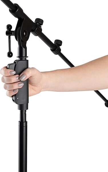 On-Stage MS7550 One-Handed Microphone Stand, New, Action Position Back