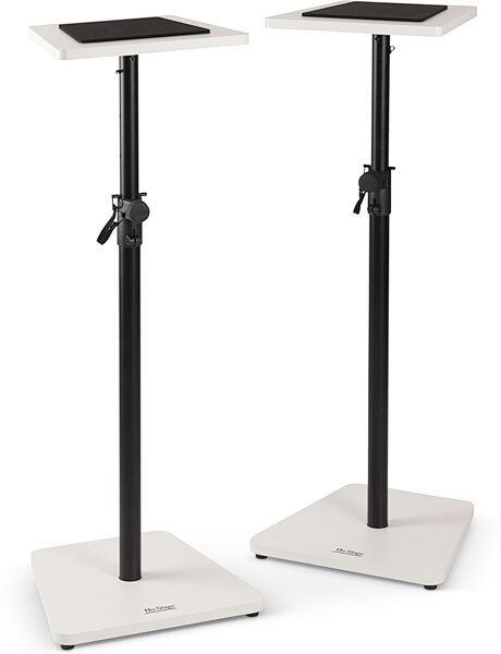 On-Stage SMS7500 Studio Monitor Stands, White, Action Position Back