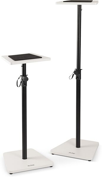 On-Stage SMS7500 Studio Monitor Stands, White, Action Position Back