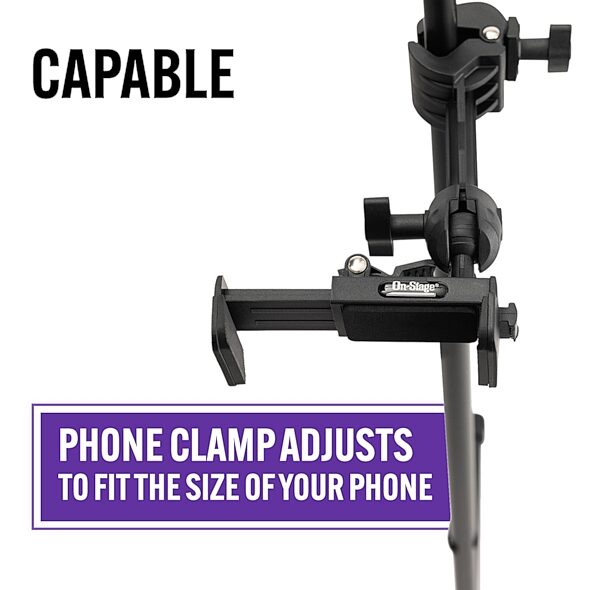 On-Stage TCM500 Smart Phone Microphone Stand Holder, New, Action Position Back