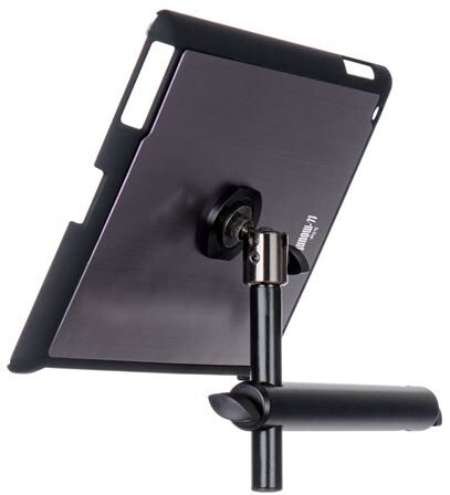 On-Stage TCM9160 iPad or Tablet Mounting System with Snap-On Cover, Gun Metal Gray