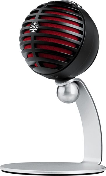 Shure MOTIV MV5 USB Digital Condenser Microphone (with USB-A and Lightning Cables), Black, MV5-B-DIG, Main