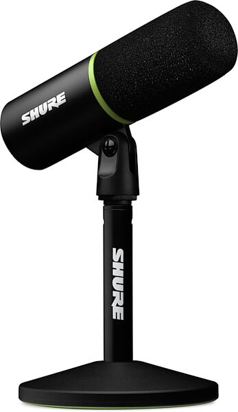 Shure MV6 Dynamic Cardioid USB Gaming Microphone, Black, Action Position Back