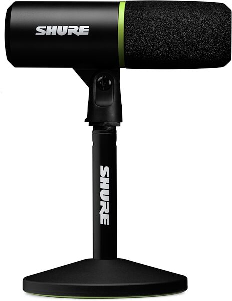 Shure MV6 Dynamic Cardioid USB Gaming Microphone, Black, Action Position Back