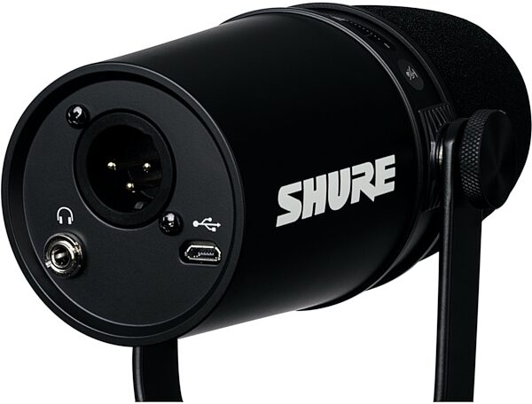Shure MOTIV MV7 Dynamic Cardioid USB and XLR Podcast Microphone, Black, Alt