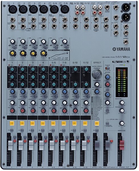 Yamaha MW12CX 12-Channel USB Mixer with Effects, Main