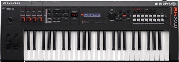 Yamaha MX49 v2 Keyboard Synthesizer, 49-Key, Black, Black
