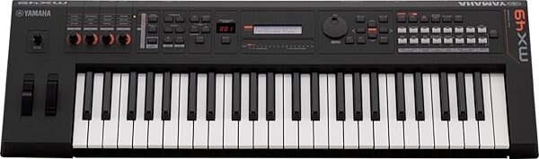 Yamaha MX49 v2 Keyboard Synthesizer, 49-Key, Black, Customer Return, Blemished, Black Front