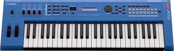 Yamaha MX49 v2 Keyboard Synthesizer, 49-Key, Blue, Blue Front