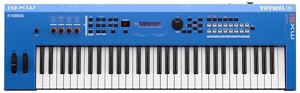 Yamaha MX61 v2 Keyboard Synthesizer, 61-Key, Blue, Blue